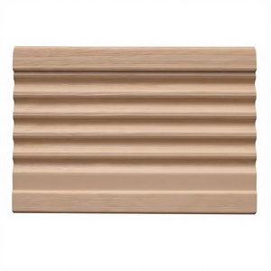 Custom Solid Wood Baseboard Crown Molding Modern Trim Profiles Eco Friendly Wood Moulding for Interior Wall <b>Ceiling</b> Decoration - Product Image 1