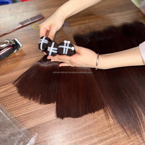 ผมมนุษย์แบบขายส่ง มัดผมตรงแบบ Bone Straight พร้อมเชือกผูกผมและเชือกผูกผมด้านหน้า สำหรับทำวิกผมมนุษย์แบบเชือกผูกด้านหน้า ผมเวียดนามแท้ - Product Image 2