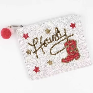 Handmade Women's <b>Mini</b> Purse with Unique Ethnic Embroidery and Bead Pattern Seed Bead Coin Wallet Fashion Style <b>Mini</b> Bags - Product Image 1