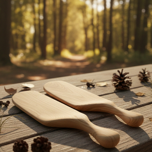 Bandeja de Servir de Madera con Acabado Natural, Vajilla Multiusos para Servir Aperitivos, Té, Café y Uso Doméstico - Product Image 5