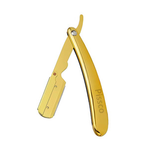 Folding <b>Shaving</b> Custom Stainless Steel Straight Razor Barber Hair Cut Razor Change Blade - Product Image 6