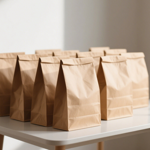 Bolsas de Compra de Papel Kraft Ecológicas con Logotipo Personalizado, Acabado Laminado y Asas Resistentes - Product Image 6