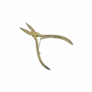 Pinzas de Alta Calidad para Extensiones de Cabello con Cuentas de Plasma Doradas, Herramienta de Aplicación de Cuentas de Acero Inoxidable, Logotipo Personalizado, Uso en Salón - Product Image 5