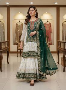 ENHANCE the BEAUTY of YOUR WARDROBE with the NEWLY LAUNCHED Women's Traditional Salwar Kameez & <b>Kurti</b> Set for Wedding Quick Dry - Product Image 4