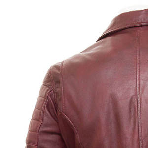Veste en cuir et toile pour homme, style motard, haute qualité, prix réduit, fabriquée au Pakistan, idéale pour l'hiver. - Product Image 4