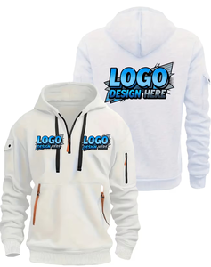 Customizable Front Logo Hoodie 100% Cotton Fleece 370g Unisex Regular Fit Casual Autumn Wear Heat Transfer Printed Made - Product Image 1