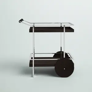 Carrito de exhibición y transporte de metal hecho a mano, de calidad premium, chapado, seguro, de Zahid Exports - Product Image 1