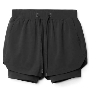 Nouveaux shorts de sport athlétiques à séchage rapide pour hommes à prix abordable – Shorts de course 2-en-1 pour hommes avec poches pour téléphone (5 min) - Product Image 2