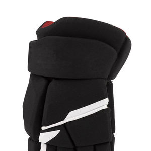 Gants de hockey sur glace professionnels, noir, rouge, blanc, fermeture à scratch durable, taille adulte - Product Image 4
