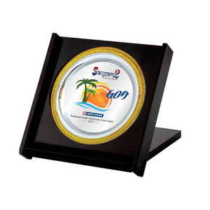 Placa de Premio Metálica Hecha a Mano de Alta Demanda, 7" x 7" Pulgadas, con Impresión Personalizada para Regalos, Fabricante Indio, Precio al por Mayor - Product Image 4