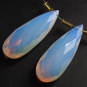 Opal Blue Teardrop Quartz Handmade Loose Gemstone <b>Beads</b> for Making Coloured <b>Crystal</b> Jewelry <b>Glass</b> & <b>Lampwork</b> Material" - Product Image 1