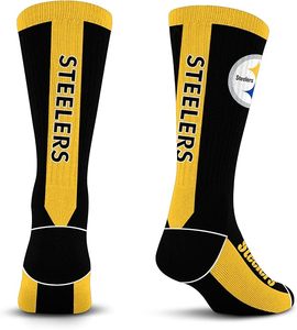 Calcetines Deportivos Pittsburgh Steelers Negros y Amarillos de Algodón Duradero, Bordados, Lavables a Máquina, Talla Grande - Product Image 2