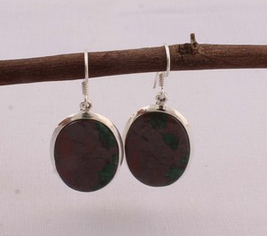 Wholesale Natural Jasper 925 <b>Sterling</b> <b>Silver</b> <b>Dangle</b> <b>Earrings</b> Earthy Pattern Gemstone Drop <b>Earrings</b> High Quality Jewelry - Product Image 5