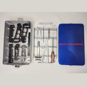 BISONS Stainless Steel Manual Pelvic <b>C</b> <b>Clamp</b> External Fixator Instrument Set Orthopedic Trauma Surgery Tools - Product Image 1