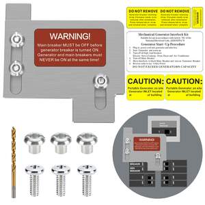 Kit de Bloqueo de Generador para Paneles de 150 o 200 Amperios, Espaciado de 1 1/2 Pulgadas Entre el Interruptor Principal y el de Ramificación (EAT-CH200A) - Product Image 1