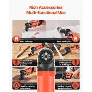 20V Cordless Oscillating <b>Tool</b> Multitool with 6 Variable Speeds 8500-17000 OPM 3.2 Degree Angle Battery <b>Powered</b> - Product Image 2