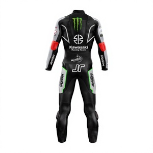 Rawasaki jonathan REA motocp เกียร์รถจักรยานยนต์1ชิ้นหนังชุดแข่งรถหนังวัว/จิงโจ้มอเตอร์ไซค์ติดตาม/ชุดจั๊มสูทสำหรับขี่มอเตอร์ไซค์/Traje CE - Product Image 2
