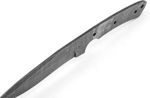 Kit de Lames Vierges DIY en Acier 1095 Forgé à la Main pour Couteau à Lame Fixe EDC, Finition Poli Miroir, Full Tang, OEM, pour Découpe de Peau et Chasse, avec Clip - Product Image 3