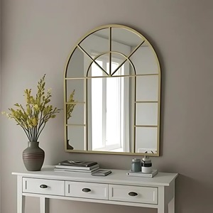 Elegante espejo de pared con marco blanco para vestidor, área de tocador, estudio de maquillaje y decoración de spa, procedente de la India. - Product Image 6