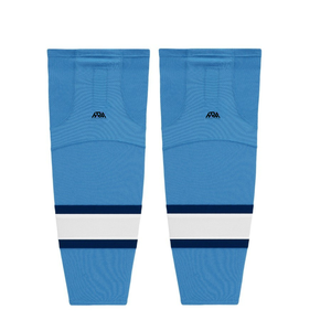 Professional Custom Ice Hockey <b>Socks</b> Quick Dry <b>High</b> Elastic Spandex Hockey Uniform <b>Socks</b> Over Shin Guards Breathable Mesh Fabric - Product Image 3