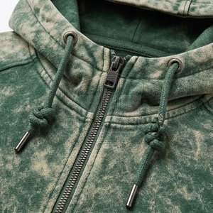 Premium Acid Wash Tracksuit For Men Full <b>Zip</b> <b>Hooded</b> Jacket And Matching Jogger Pants Relaxed Fit Modern Urban Clothing Set - Product Image 6
