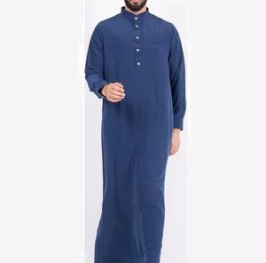 Nueva Tendencia en Ropa Étnica Negra para Hombre, Thobes Transpirables Estilo Árabe, Kaftan de Dubái, Personalizado OEM, Ropa para Eid, Thobes y Túnicas para Ramadán - Product Image 2