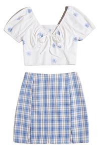 Jupe athlétique plissée noire solide pour femme avec short intégré et poche extensible tissu non transparent course natation BD - Product Image 3