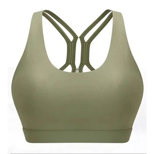 Plus Size Sports Bra <b>Women</b> High Impact Breathable Moisture Wicking Racerback Sports Bra - Product Image 1