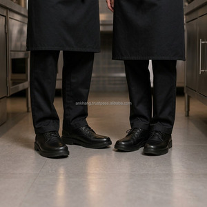 Conjunto de uniforme de Chef, chaqueta negra de algodón de manga larga, delantal, sombrero, ropa de trabajo Unisex para restaurante y Bar, venta al por mayor - Product Image 3
