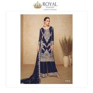 Nueva Colección de Trajes Pakistaníes de Diseñador, los Mejores Trajes de Viscosa y Seda Chinon para Fiestas y Festivales, con Bordados - Product Image 6