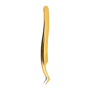 Pince à épiler professionnelle en acier inoxydable de qualité supérieure pour extensions de cils, longue, à pointe fine, outil de beauté de haute qualité - Product Image 3
