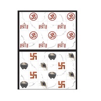 Dernier design de carreaux de céramique pour la décoration murale intérieure de la salle de mandir, carreaux de marbre