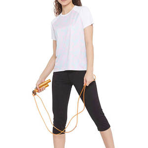 Camisetas Extra Grandes para Mujer, Tallas Grandes, Tops Deportivos Casuales con Cuello Redondo, Camisetas de Gimnasio de Manga Corta, Ajuste Holgado, Ligeras, para Fitness, OEM - Product Image 5
