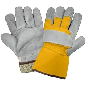 Gants de sécurité robustes de qualité supérieure pour grimpeurs canadiens, résistants aux coupures, avec doublure en Dyneema et en cuir de vachette pleine fleur - Product Image 3