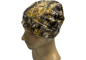 Gorro de poliéster y spandex con estampado de jungla al por mayor, forro de satén, gorro tipo beanie con logo personalizado, unisex, para ciclismo, running y entrenamiento al aire libre. - Product Image 4