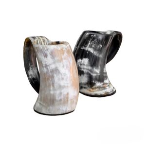 100% Premium Quality Handmade Polished Animal Style Double Wall <b>Large</b> Capacity Buffalo Horn <b>Mug</b> Natural Craft Product Set of 3 - Product Image 5