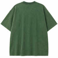 2026 OEM Personnalisé Streetwear à épaules tombantes Coupe classique Vintage Tricoté lourd 100% Coton Manches courtes Séchage rapide Respirant
