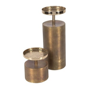 Support de bougie décoratif en aluminium finition or de luxe, chandelier en métal pour centre de table de mariage, Noël, Pâques, décoration intérieure - Product Image 5