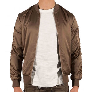 OEM Street Style Retro Casual <b>Jackets</b> Discount Price Custom Embroidery Satin Made Varsity <b>Jacket</b> Low MOQ Bomber <b>Jacket</b> for <b>Men</b> - Product Image 1