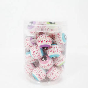 Saint Valentin 10g 3D globe oculaire terre fruité gommeux bonbons seau doux collation pour enfants avec filet rouge fruits acide bouteille en gros - Product Image 3