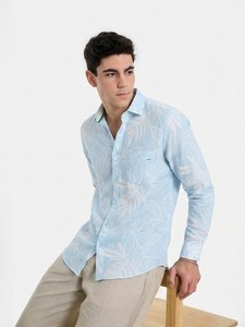 Chemise en lin imprimée pour homme Enovate - Product Image 1