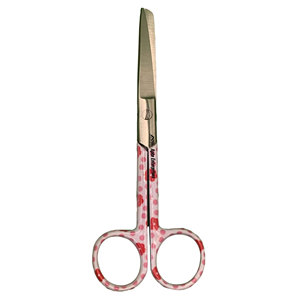 Ciseaux d'infirmière, ciseaux à pansements et forceps à artères, ciseaux de traumatologie pour infirmières, imprimés fleurs rouges et pois, lot de 3 - Product Image 4