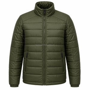 <b>Men</b> Premium Lightweight Puffer <b>Jacket</b> Quilted Insulated Winter Outdoor Casual <b>Warm</b> Zip Front Coat OEM Wholesale - Product Image 1