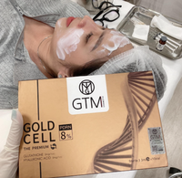 Ampoule Goldcell PDRN Glutathione Peptides Skin Booster, sérum éclaircissant, raffermissant, hydratant et illuminateur pour le visage, soin coréen pour la peau.