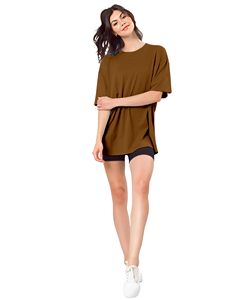 เสื้อยืดผู้หญิงแขนสั้นผ้าฝ้ายแท้ 100% สีพื้น รุ่นใหม่ล่าสุด - Product Image 1