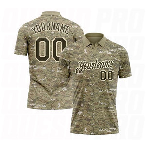 Custom Printed Sublimation Digital Full Print Golf Polo Shirts Embroidered Moisture-Wicking Performance Camo <b>Bowling</b> Jerseys - Product Image 5