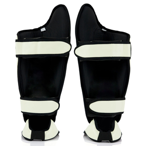 Protège-tibias en cuir de haute qualité pour boxe et MMA, modèle 2026, confortables, avec logo personnalisé, pour la protection des jambes et des pieds en MMA. - Product Image 4