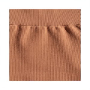 Ensemble de yoga sans couture taille haute uni en polyester 100 % écologique pour femme, shorty extensible, séchage rapide, respirant, pour fitness et entraînement - Product Image 5