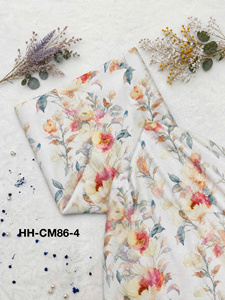 Tissu polyester imprimé floral Viet Thang 8027, 58/60 pouces, tissé, respirant, léger, pour rideaux et textiles de maison - Product Image 2