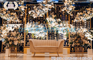 Escenario de boda al aire libre Vela Iluminada Paneles de fondo Caja DE BODA exterior Estilo Vela Telón de fondo Prominent Wedding Candle Stands Set - Product Image 6